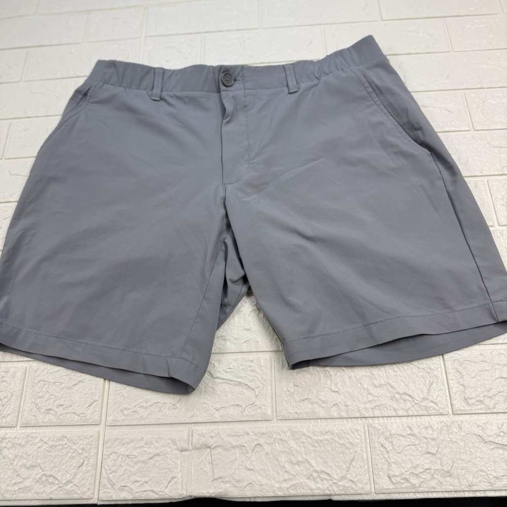 Under Armour Heatgear Mens Gray Relaxed Fit Golf Shorts Size 38